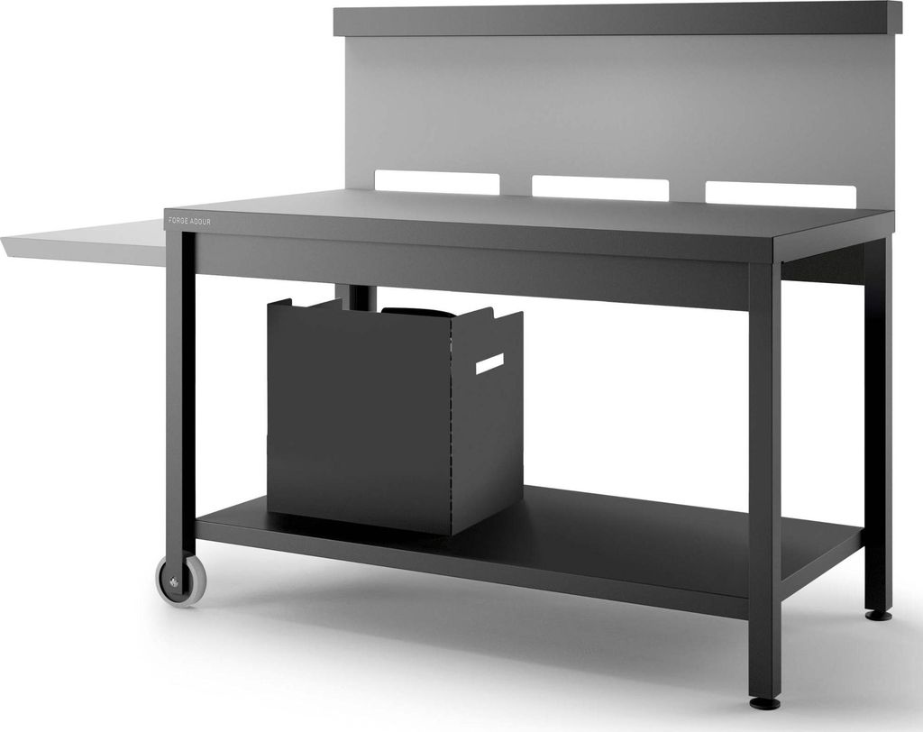 Wagen für plancha schwarz / hellgrau Forge adour TRCANG1