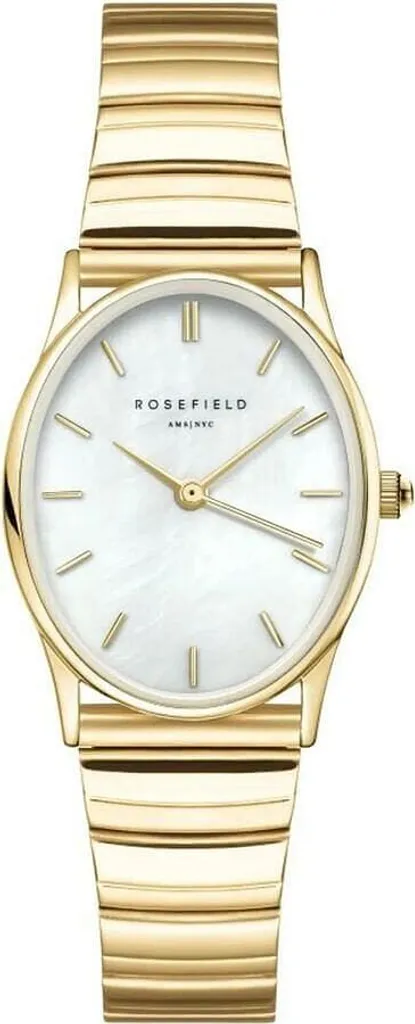 Montre Ovale Rosefield Perle Dorée pour Femme Modèle OVWGSG-OV16