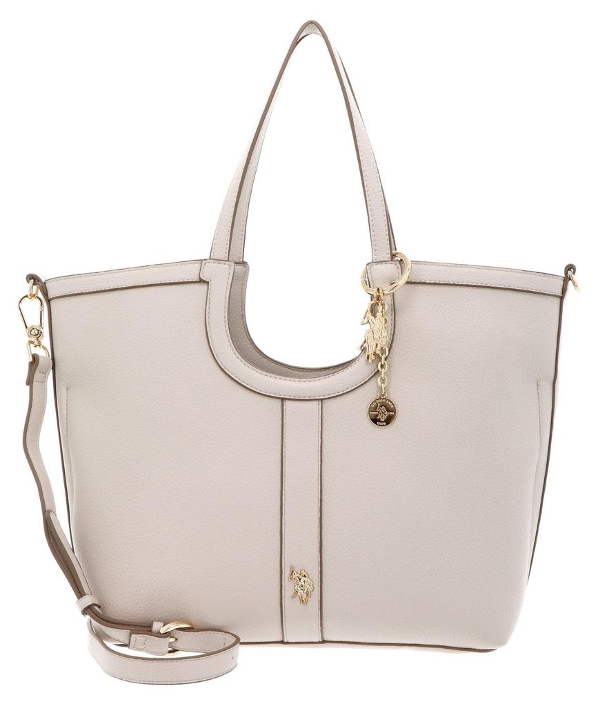 U.S. POLO ASSN. Schultertasche Umhängetasche Lawson Shopping Bag Natural creme