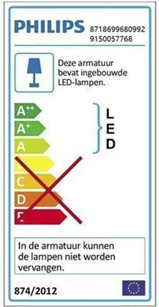 Philips Fonctionnel Plafonnier LED 30cm Blanc pour Eclairage Plafond - 14