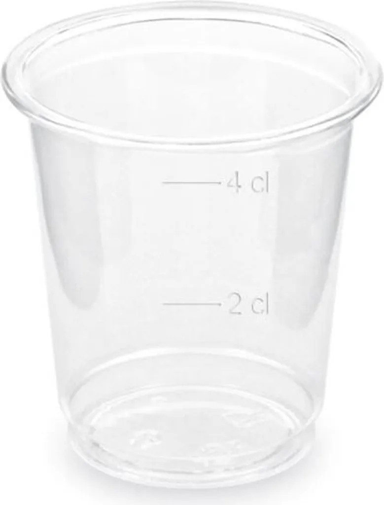 Verre à shot 40 ml résistant - Pack de 40 unités avec fond lourd stable