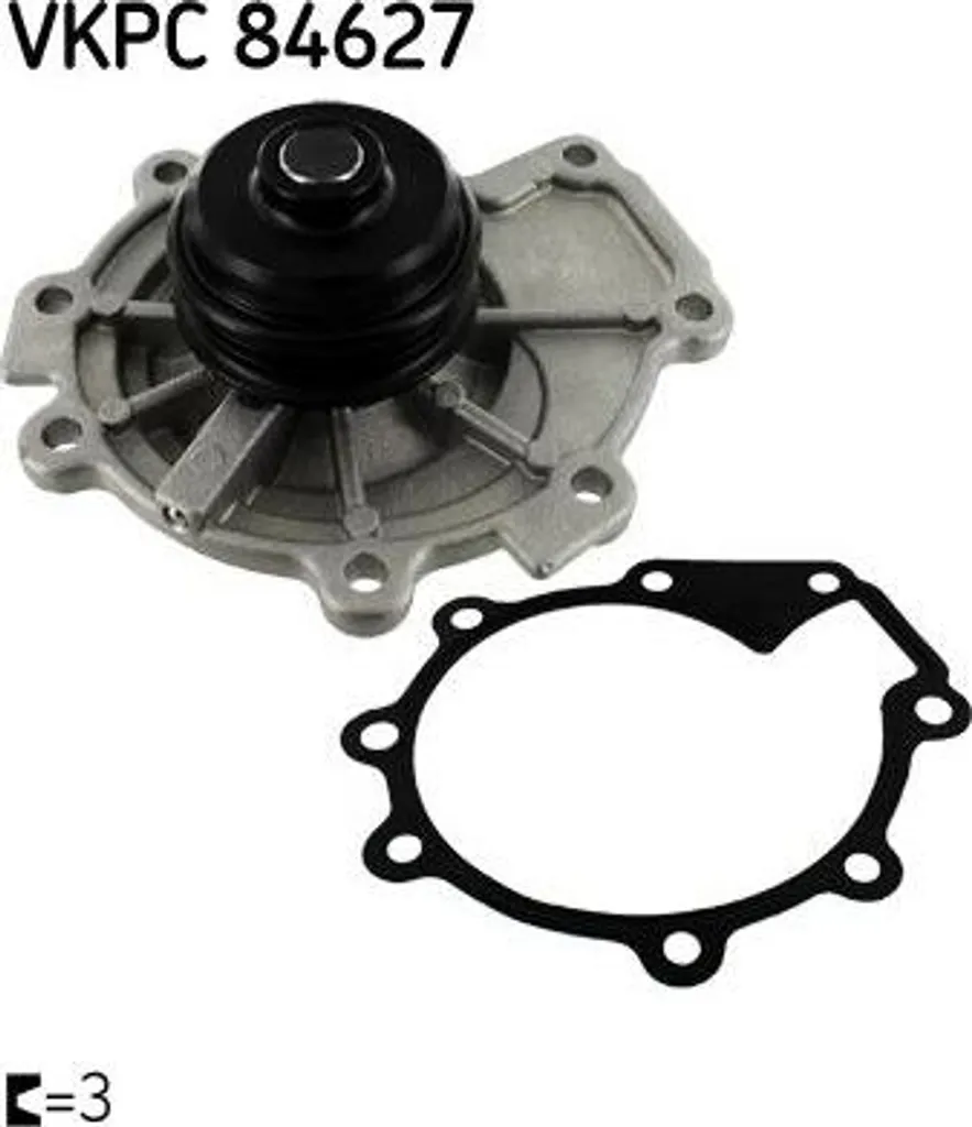Pompe à eau SKF VKPC 84627 contre les fuites moteur Mondeo Maverick