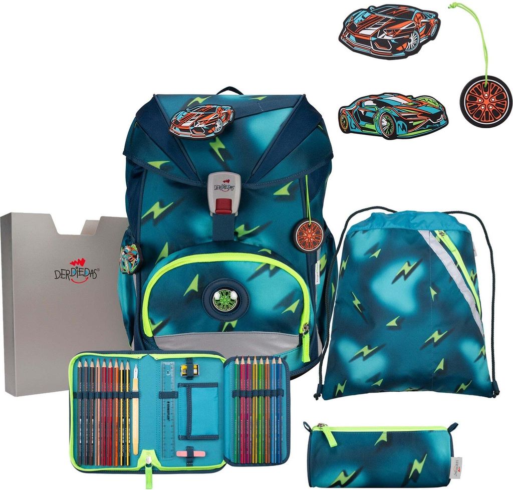 DerDieDas ErgoFlex Superlight Magic Light Schulranzenset Produktbild 
