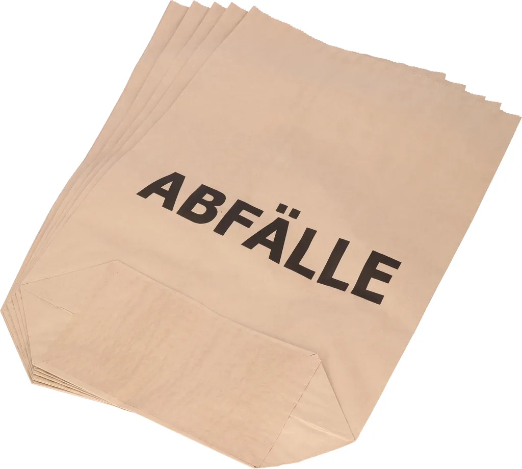 Sac poubelle 70l ultra résistant en papier 2 plis 70g natron - Pack de 25