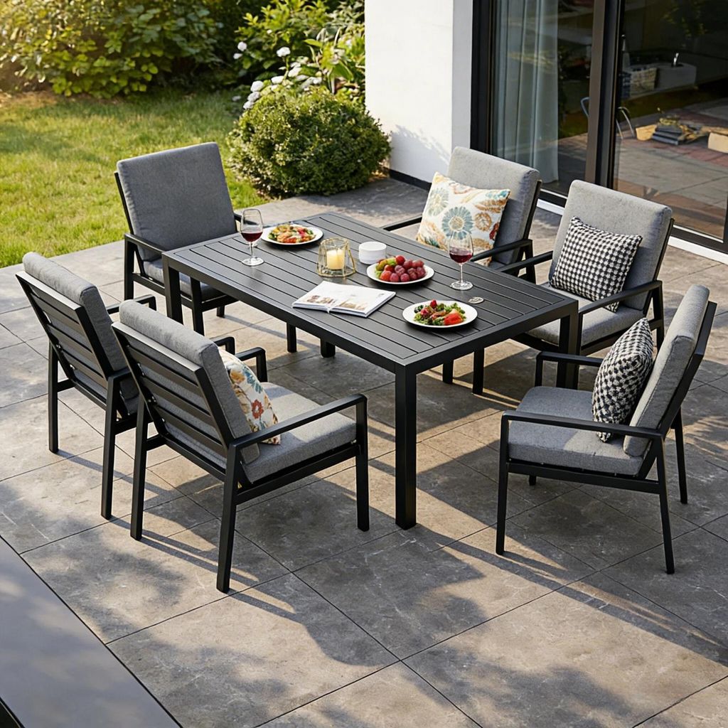 MeXo Gartenlounge-Set Gartenmöbel Set Aluminium 6 Personen, Produktbild 