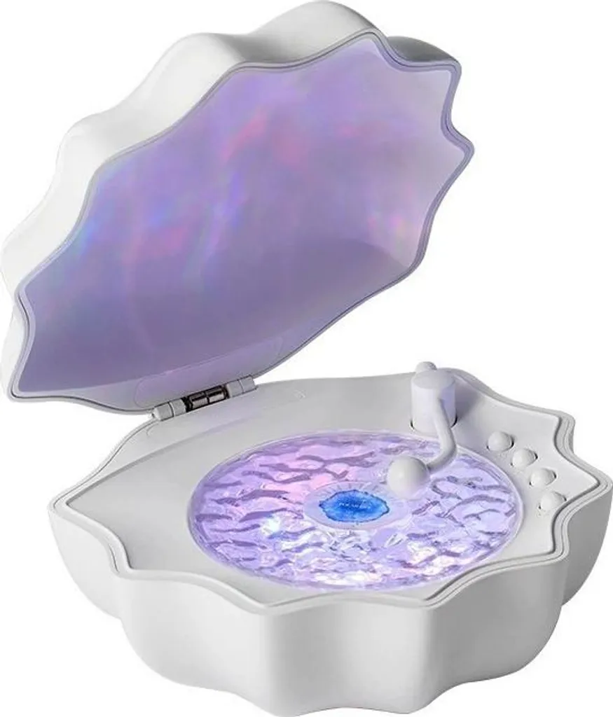 INF HY-M5 Luce Notturna LED con Speaker Bluetooth e Specchio Bianco