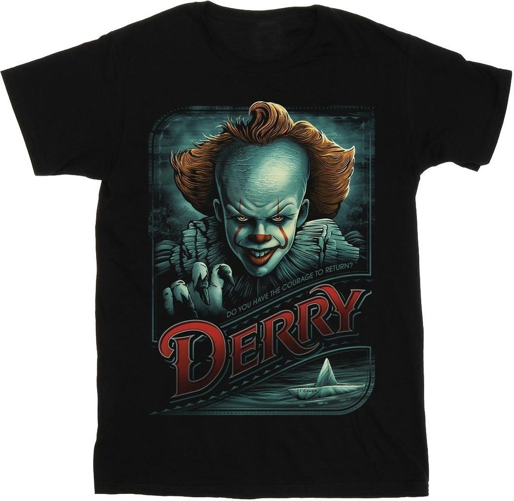 It Chapter 2 - "Derry Courage To Return" T-Shirt für Herren BI52194 (4XL) (Schwarz)