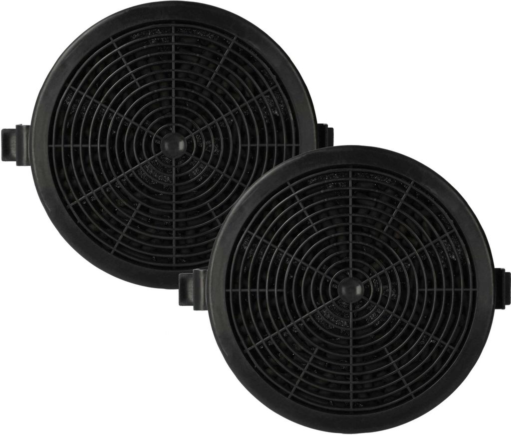 vhbw 2x Aktivkohlefilter kompatibel mit Klarstein Sofia 60 (10034259), 90 (10034261) Dunstabzugshaube - 11,2 cm