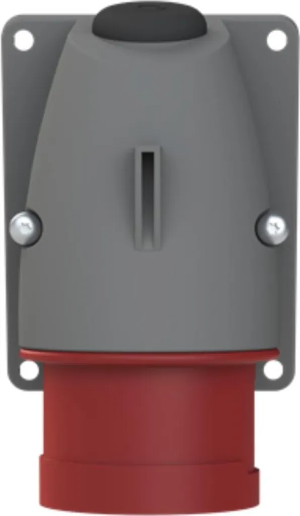 Amphenol 16 ampere CEE connettore a muro 5 poli (3P+N+PE) maschio, codifica 6h rosso 200/346V fino a 240/415V frequenza 50