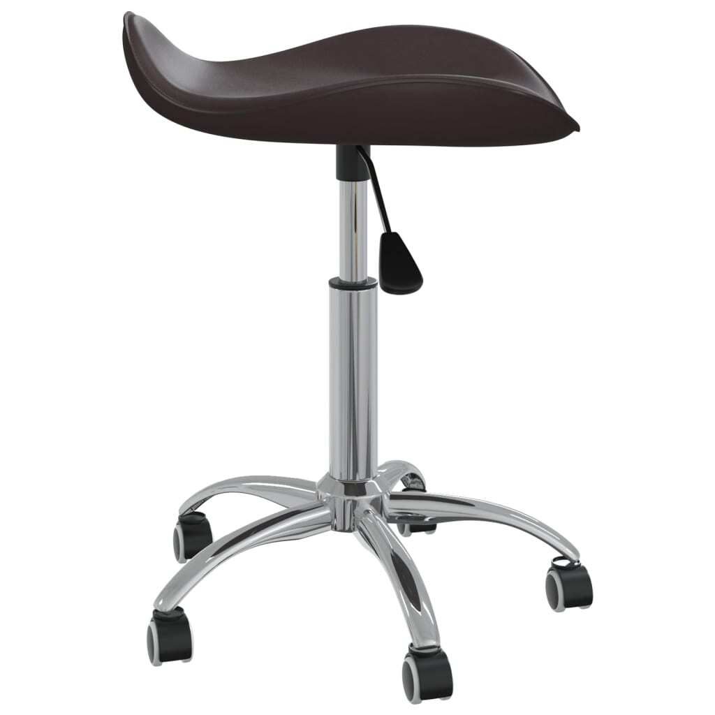"Winter Sale" Barhocker - Braun Friseur Rollhocker Braun Kunstleder DE3942247