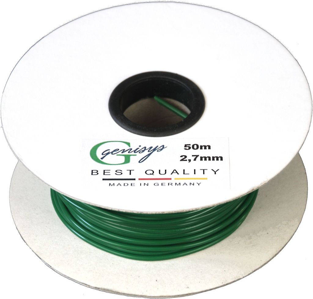 Begrenzungskabel Kabel 50m Begrenzungs Draht Ø2,7mm - HQ - auf der Kabelrolle - kompatibel mit Honda Miimo 310 520 3000