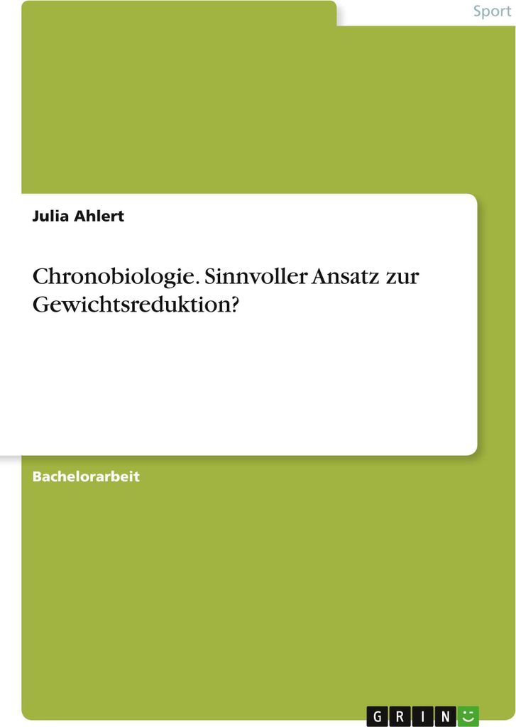 Chronobiologie. Sinnvoller Ansatz zur Gewichtsreduktion?