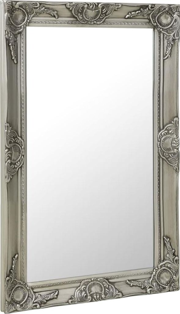 vidaXL Wandspiegel im Barock-Stil 50x80 cm Silbern Produktbild 