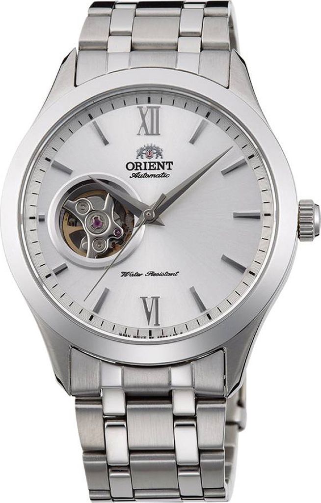 A close-up studio shot of a men's wristwatch.