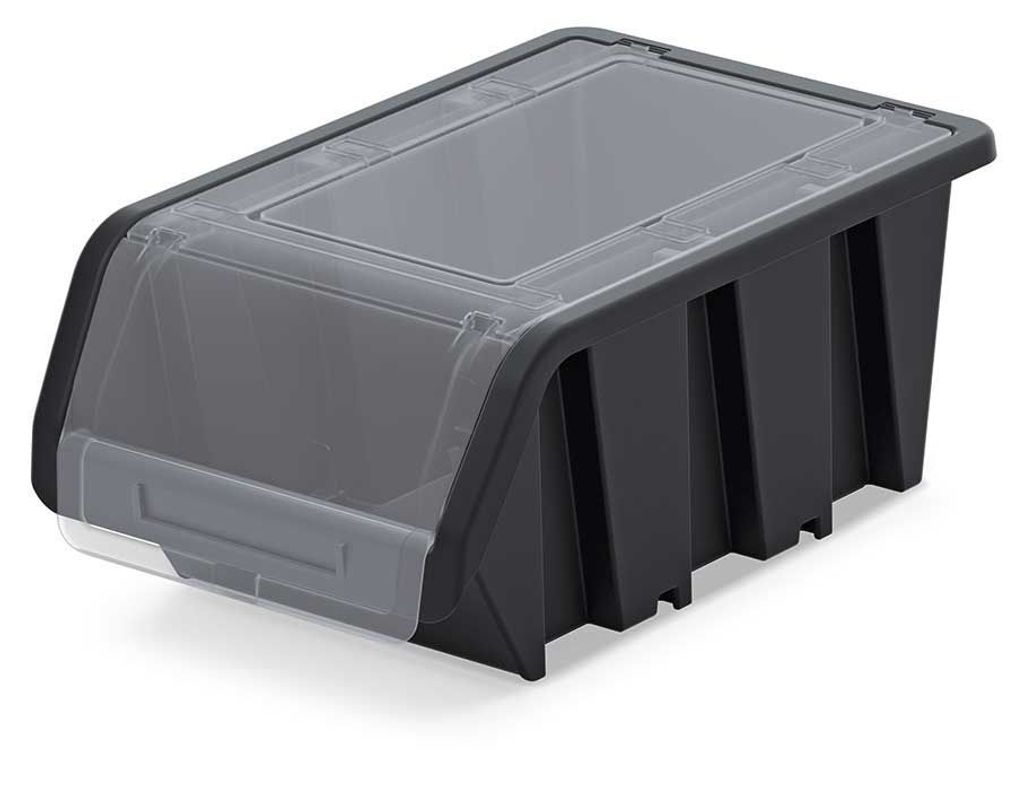 KISTENBERG Plastový úložný box s víkem černý TRUCK PLUS Obrázek produktu 