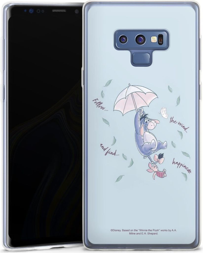 DeinDesign Slim Hülle für Samsung Galaxy Note 9 Silikon Case Ultra Dünn Handyhülle Disney Offizielles Lizenzprodukt Winnie Puuh I-Aah