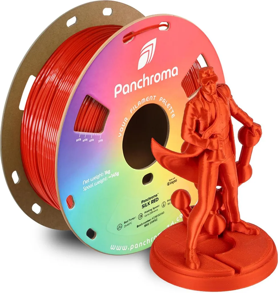 Filamento 3D Rosso Seta Panchroma™ 1.75mm 1kg - Effetto Seta Intenso