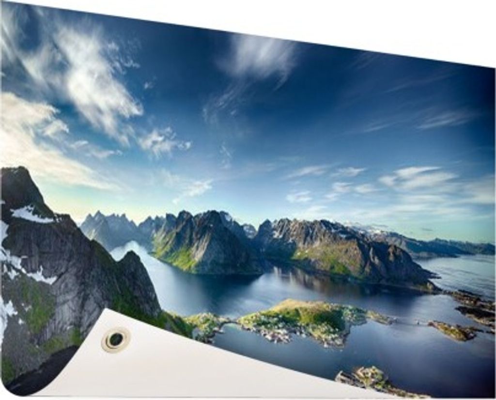 Gartenposter - 60x40 cm - Panoramablick auf die Lofoten Norwegen - Modernes Wandbilder - Natur