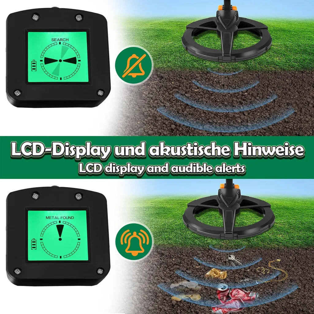 Détecteur de métaux de loisir écran LCD avec accessoires complets YARDIN - 2
