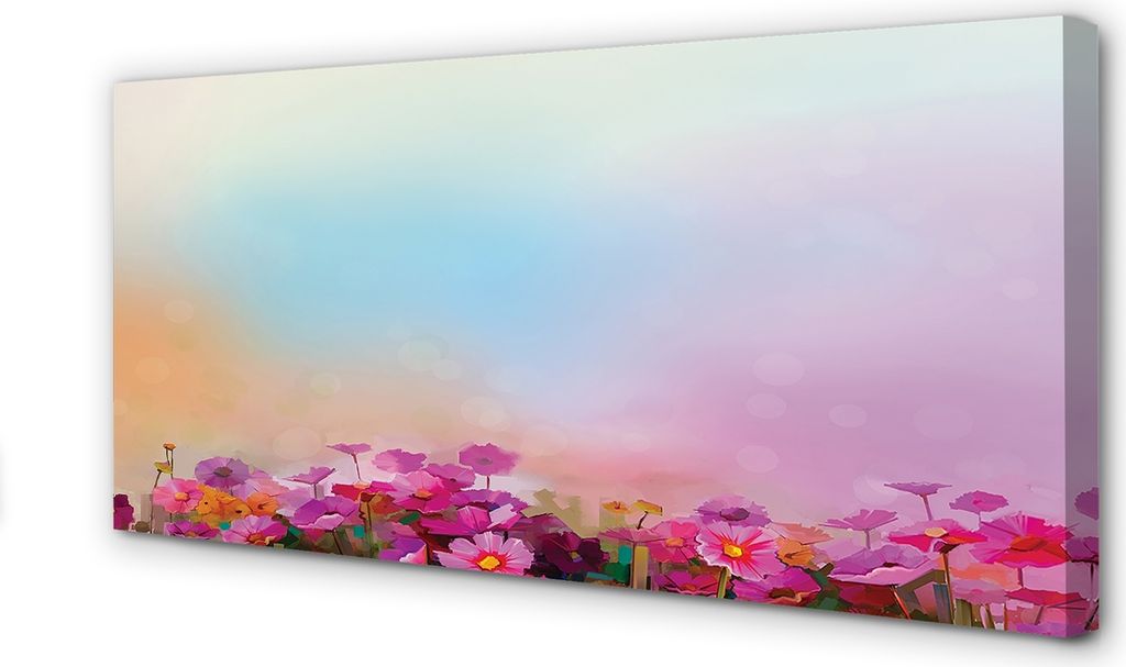 Leinwandbild 100x50 Wandkunst Blumen Himmel