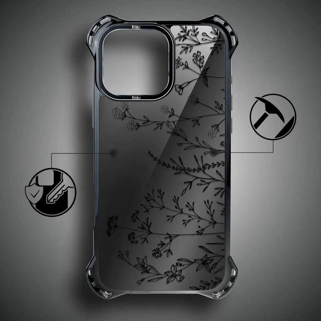 Housse iPhone 14 Pro Max IBIZU DropGuard Ultra MagSafe Midnight Flowers