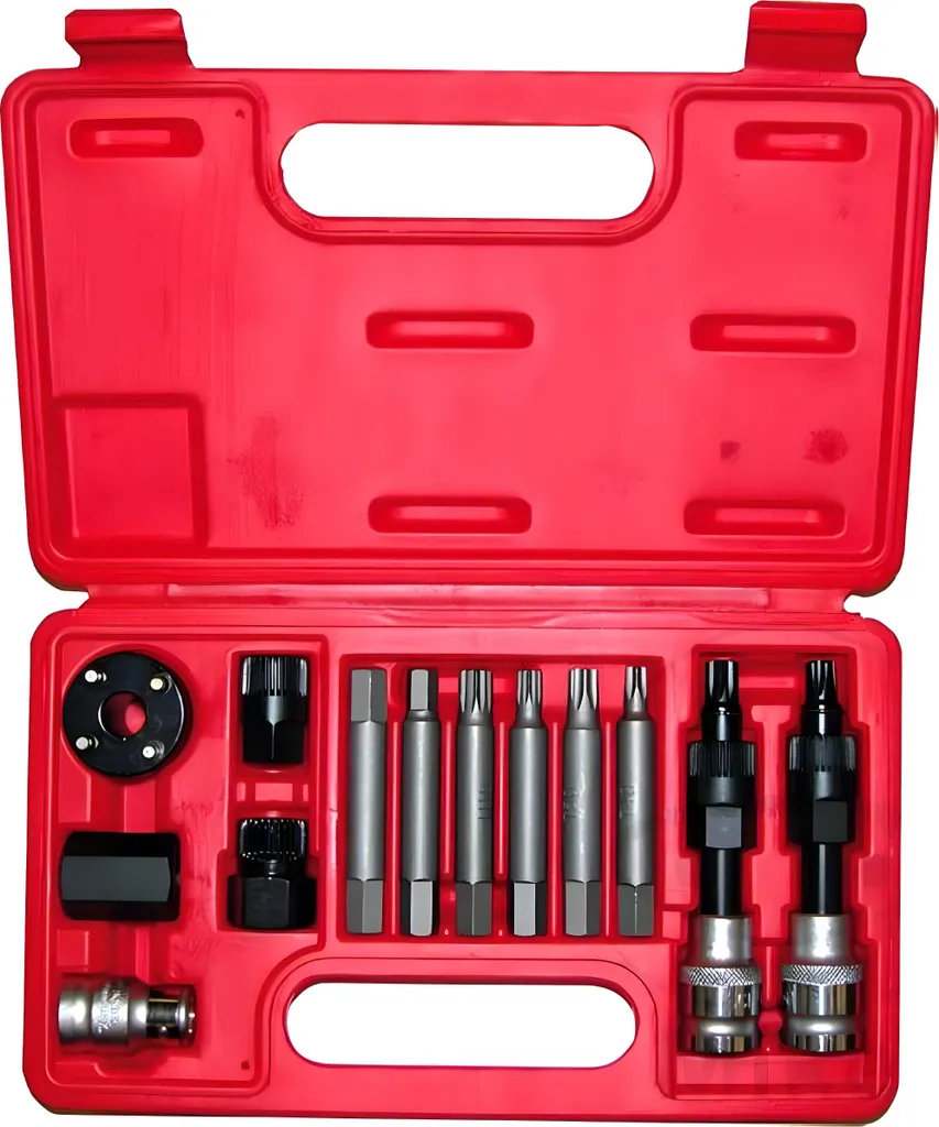 JMP Set Chiavi Alternatore 13 Pezzi | Kit Professionale Smontaggio Pulegge