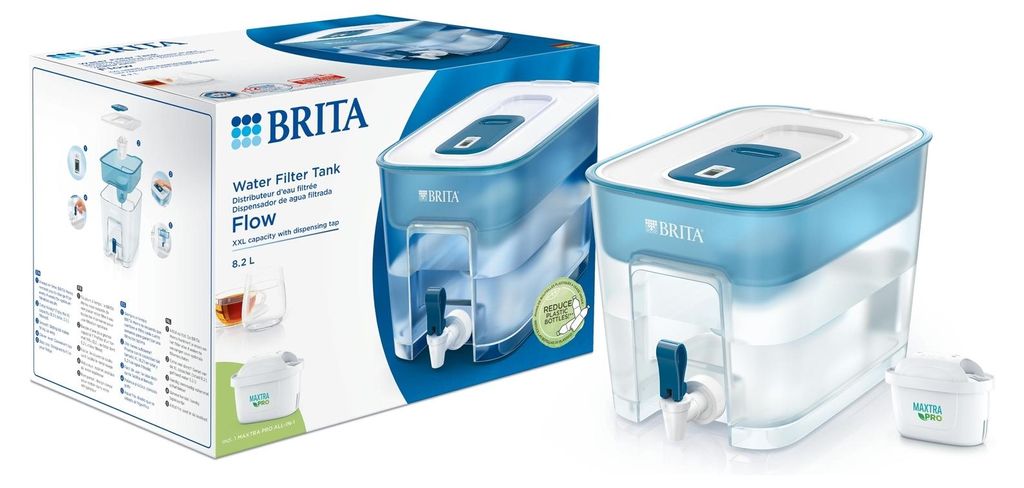 Brita Flow Maxtra Pro 8.2l Bleu Distributeur D'eau Filtrée Image du produit 