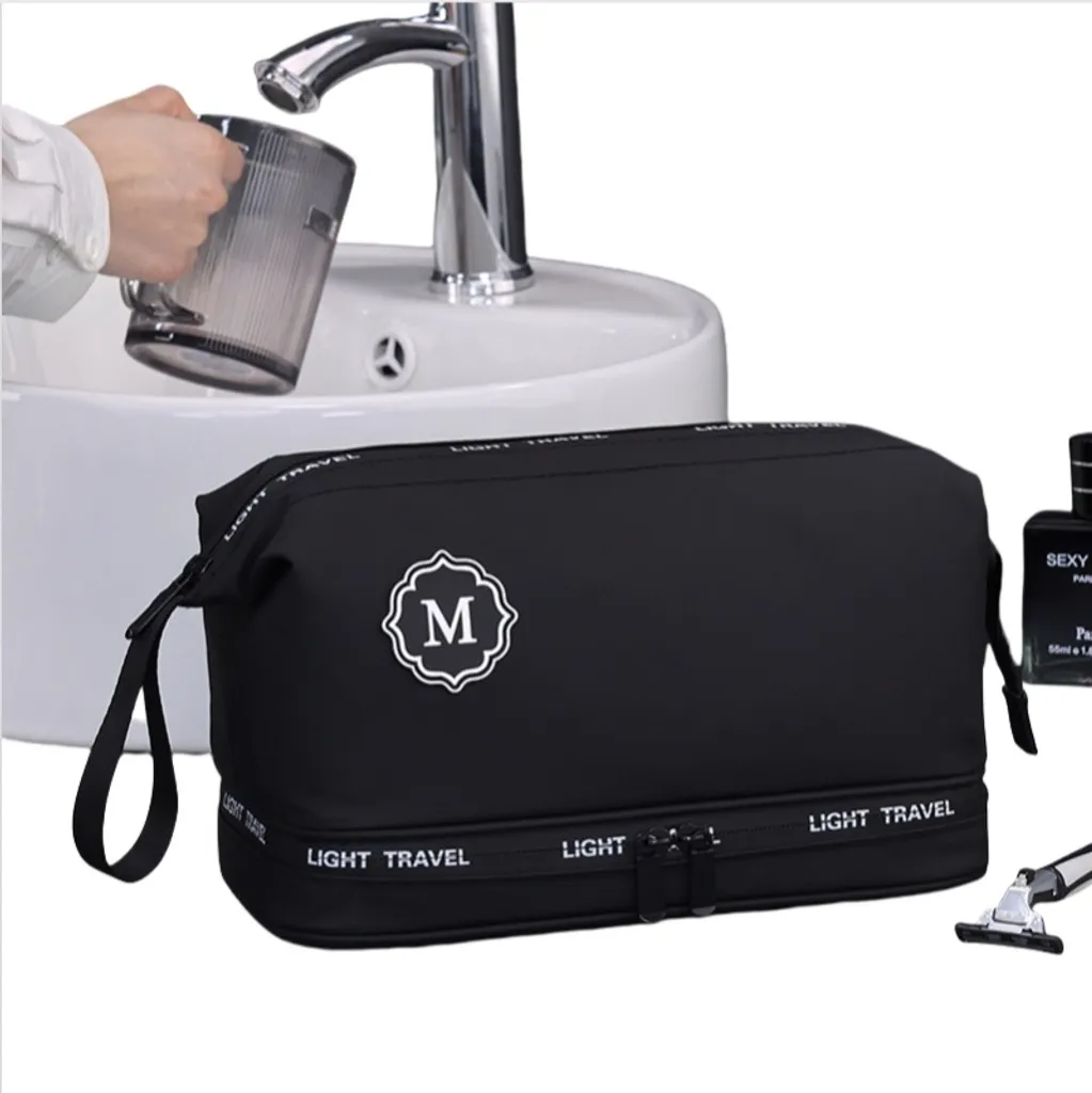 Dopp Kit INF Nero | Borsa Toilette Salva-spazio Impermeabile Uomo