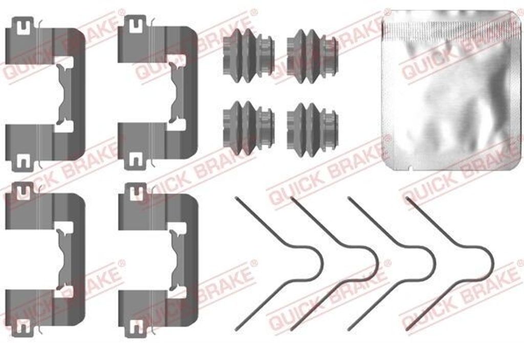 QUICK BRAKE 109-0105 Zubehörsatz Scheibenbremsbelag Vorne für KIA PICANTO (JA)