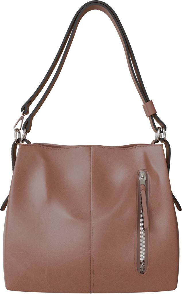 Damen Handtasche Vegan 30628 Brown