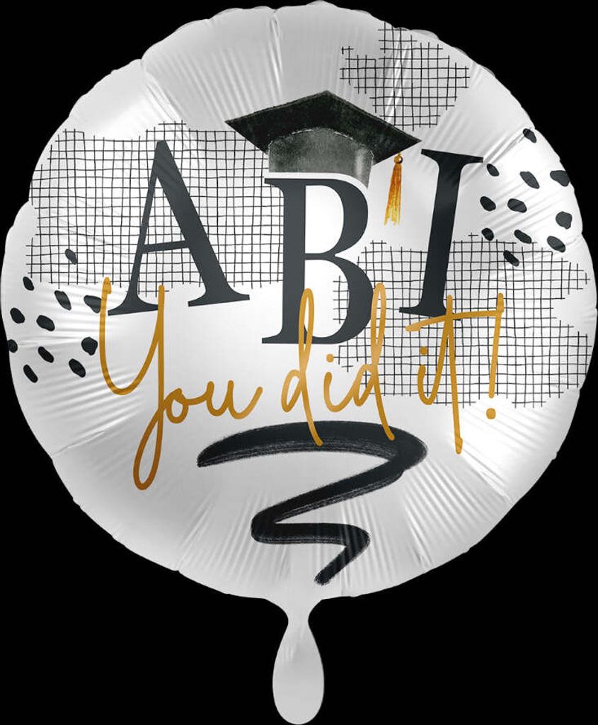 Folienballon Abi - You did it 43cm Produktbild 