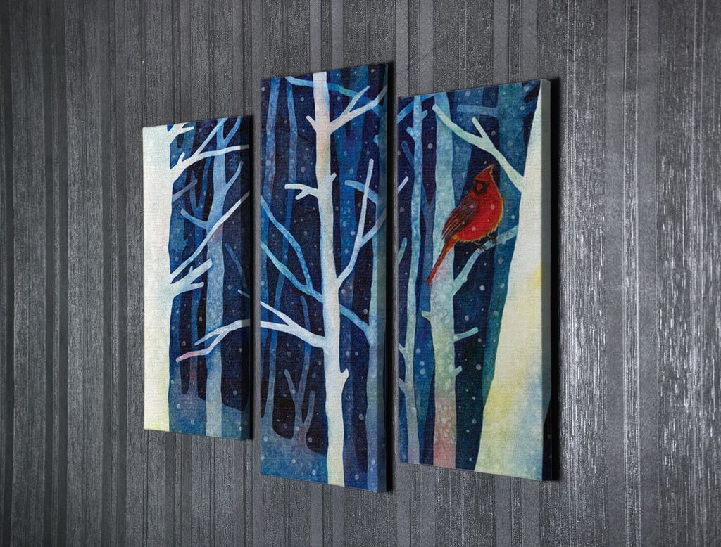 Wallity, Halbmond- CHB1039, Bunt, Leinwandbilder, 66 x 45 cm, 100% Leinwand