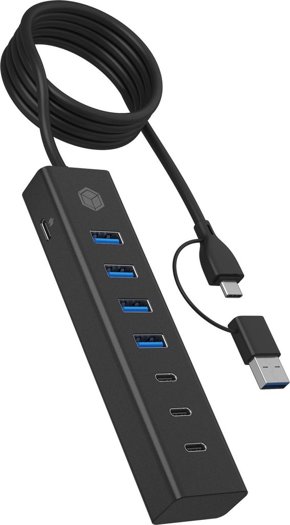 Icy Box ICY BOX IB-HUB1737-C3 USB 3.2 Gen 1 (3.1 Gen 1) Image du produit 