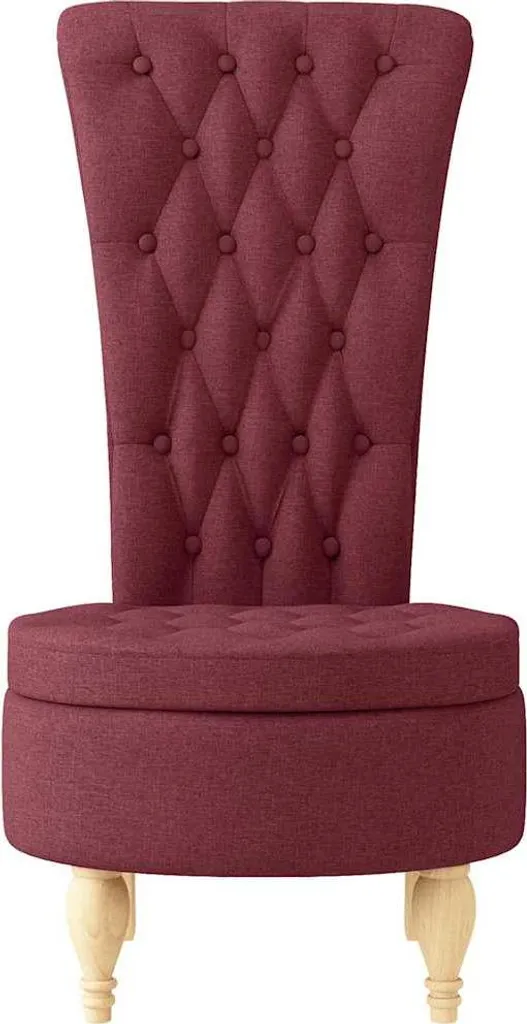 Lit d'appoint compact fauteuil-lit vidaXL tissu rouge pour petits salons
