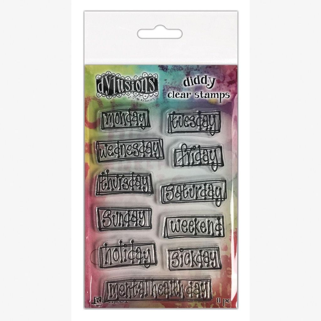 Ranger Ink Ranger - Dylusions Diddy Clear Stamps Oh, was für ein Tag!