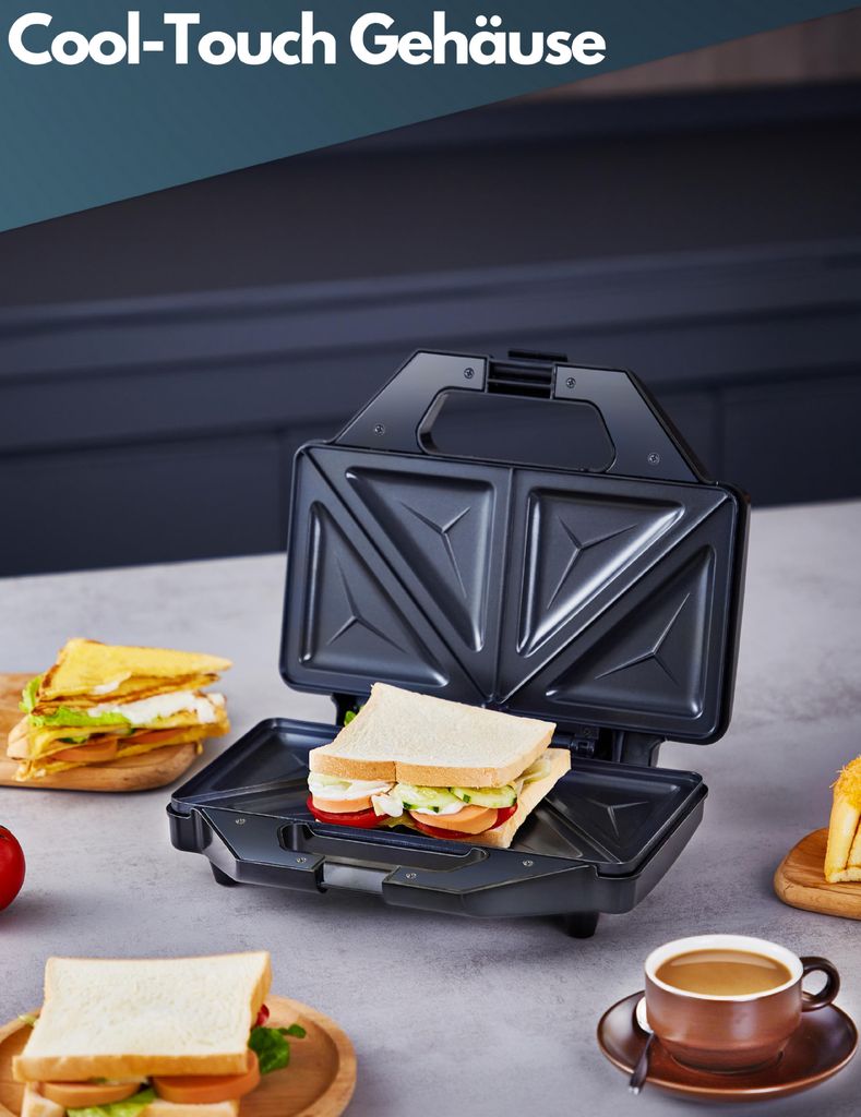 Steinborg XXL Sandwichmaker | Anti-Haftbeschichtung | 1000 Produktbild 4