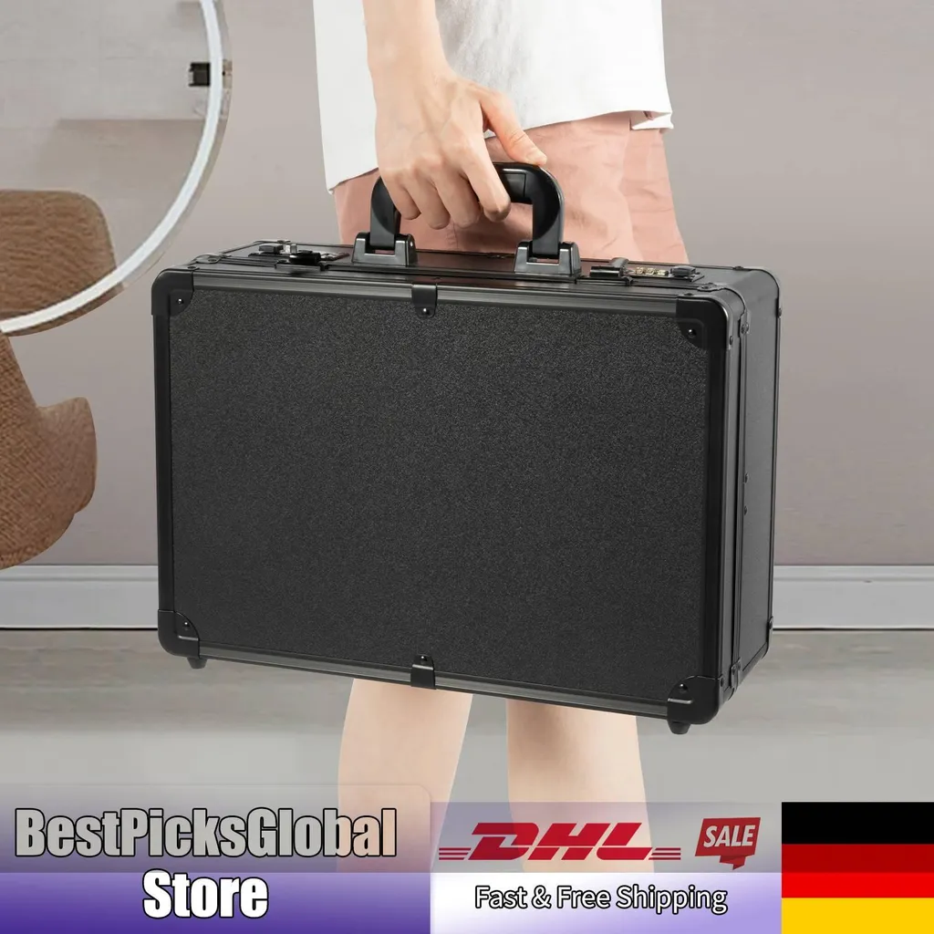 Mallette de transport pour coiffeur à domicile avec fermeture à code - 2