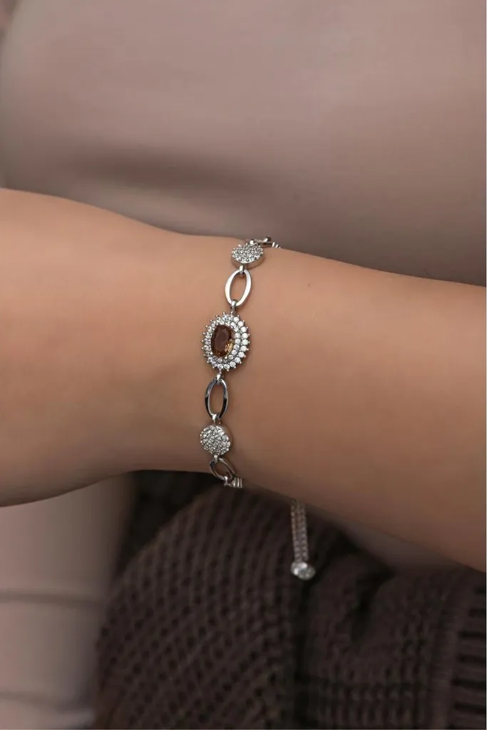 Bracelet femme en argent 925 avec Zultanite véritable changement couleur