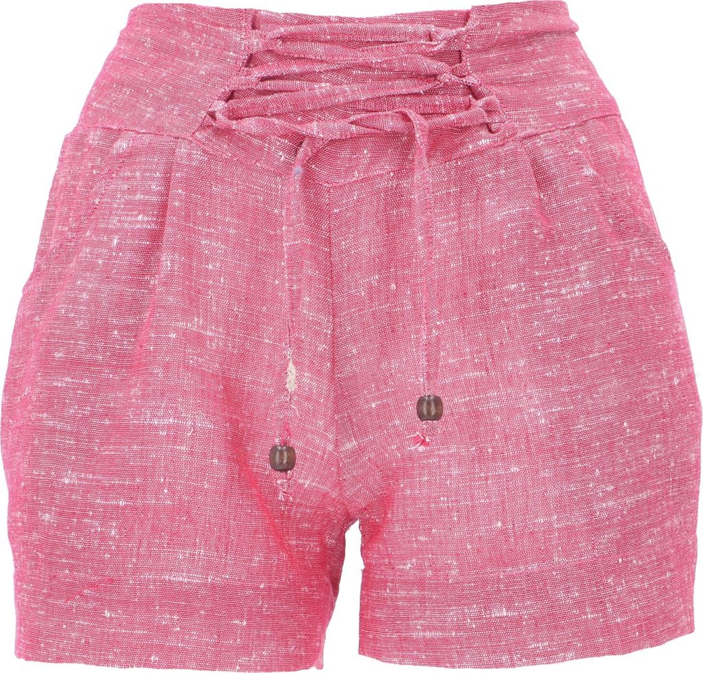 Hippie Shorts, Khadi Goa Hot Pants - Rosarot, Damen, Baumwolle, Größe: S
