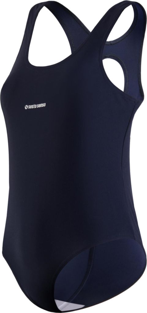 sesto senso Badeanzüge für Mädchen Einteiliger Racerback Sport Schwimmanzug eine Farbe Sesto Senso Einteiliger Badeanzug für Mädchen – Blick...