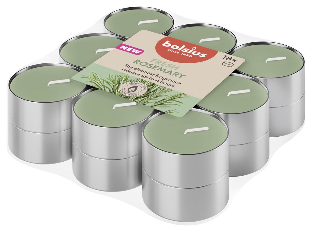Bolsius Geurteelichten 4u ware geuren rozemary Produktbild 