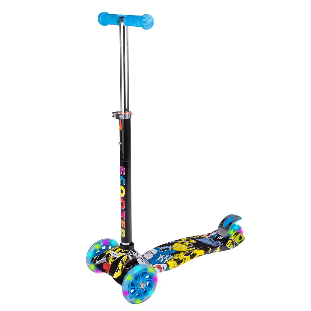 Trottinette 3 roues enfant Joker avec roues LED pour stabilité maximale