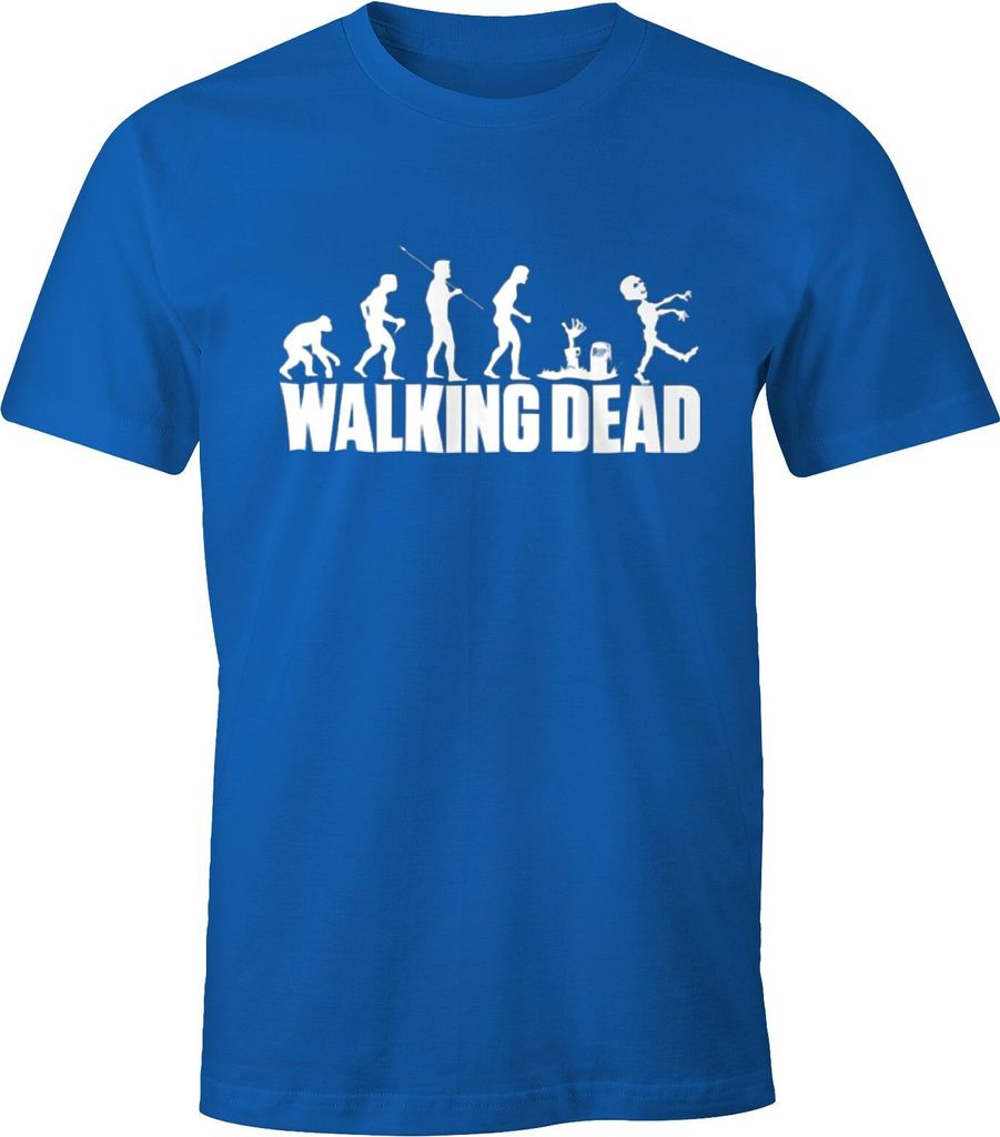Herren T-Shirt - Walking Dead Zombie Revolution - Comfort Fit MoonWorks royal XXL