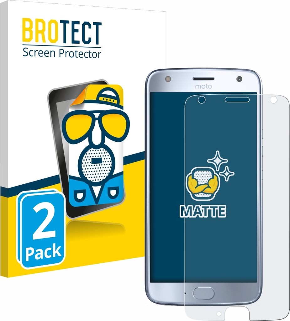 2x BROTECT Schutzfolie für Motorola Moto X4 Displayschutz Displayschutzfolie Folie Matt Entspiegelungsfolie