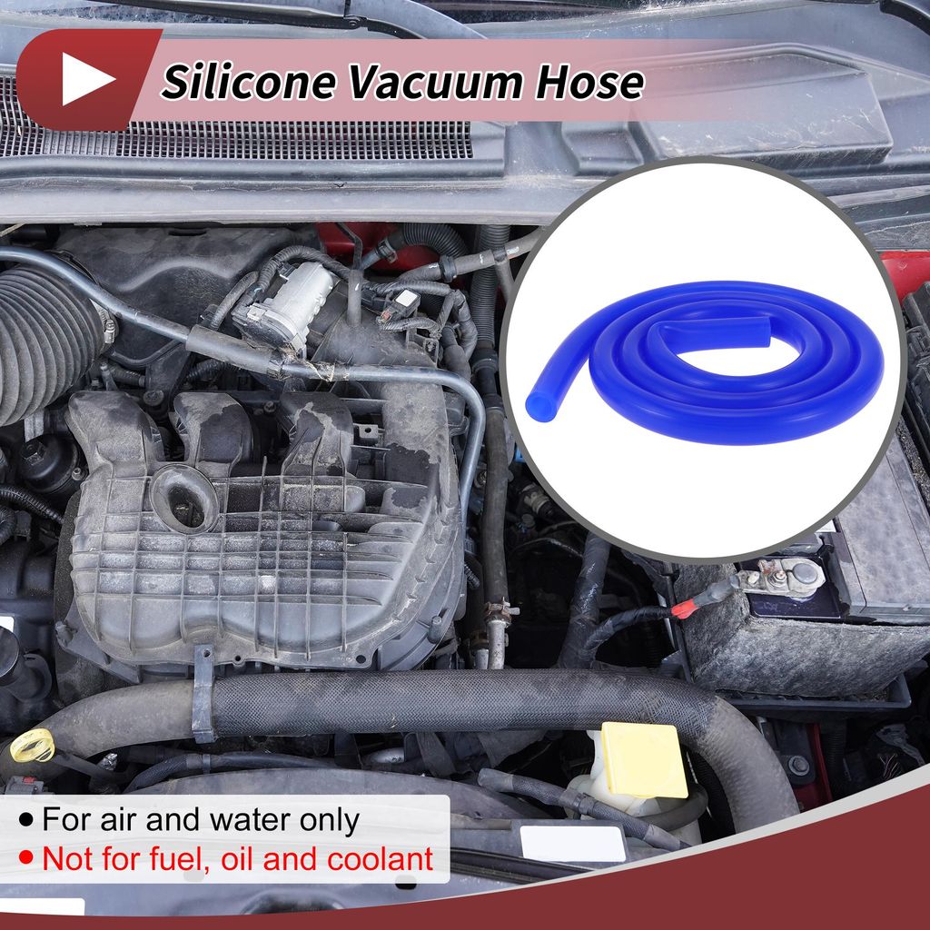 1 Stück für Luft und Wasser Silikon-Vakuumschlauch Hochtemperatur-Automobil-Vakuumschlauch 5,5 Fuß 5/8" 16mm ID 3,5mm Dicke Blau Silikon