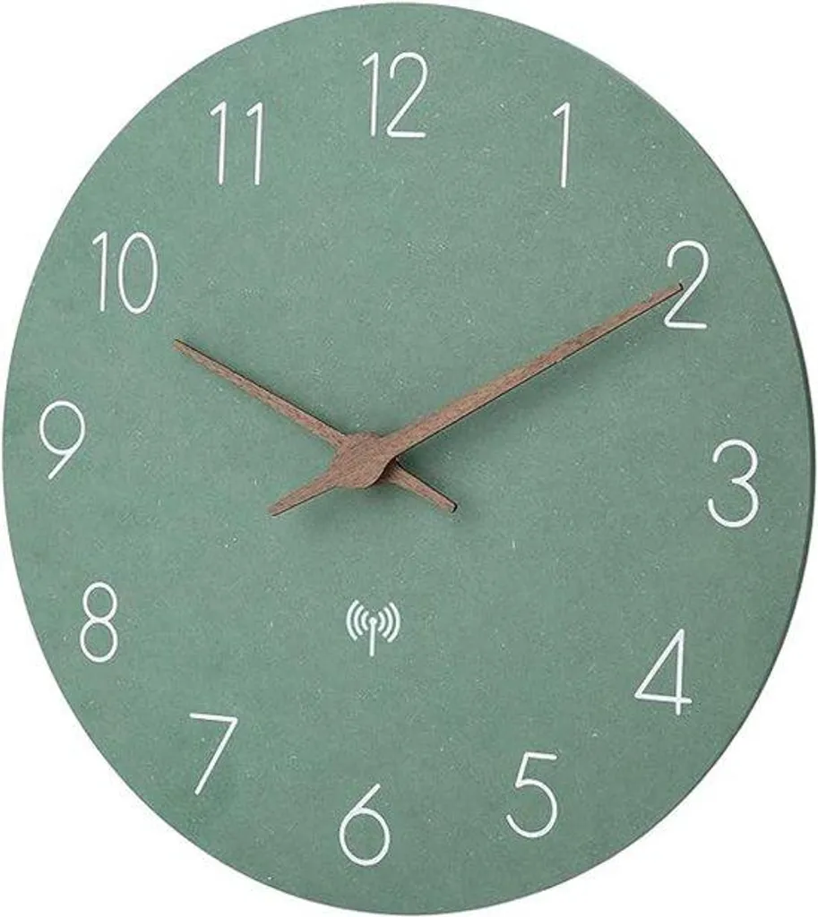 Pendule murale carrée 30 cm coloris blanc pour bureau et salon chic