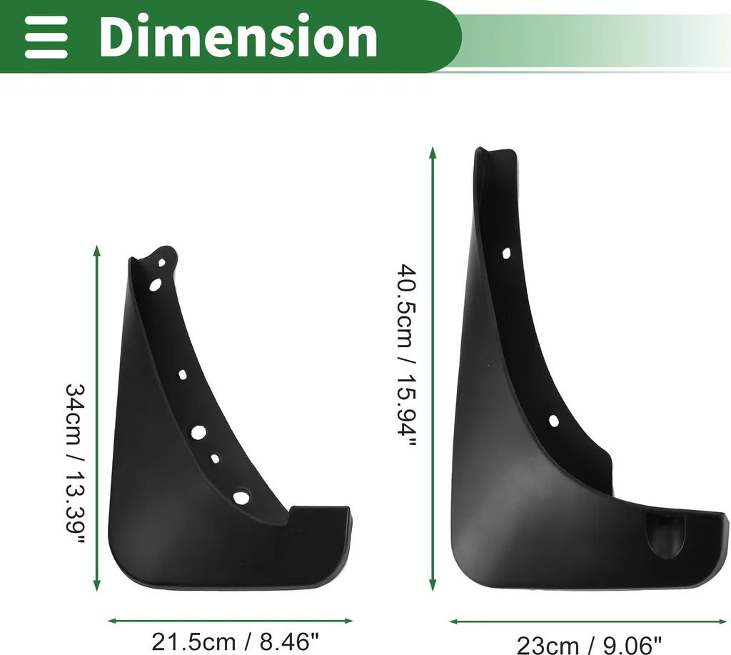Garde-Boue pour Buick Enclave 2010-2019 avec Kit de Fixation Complet