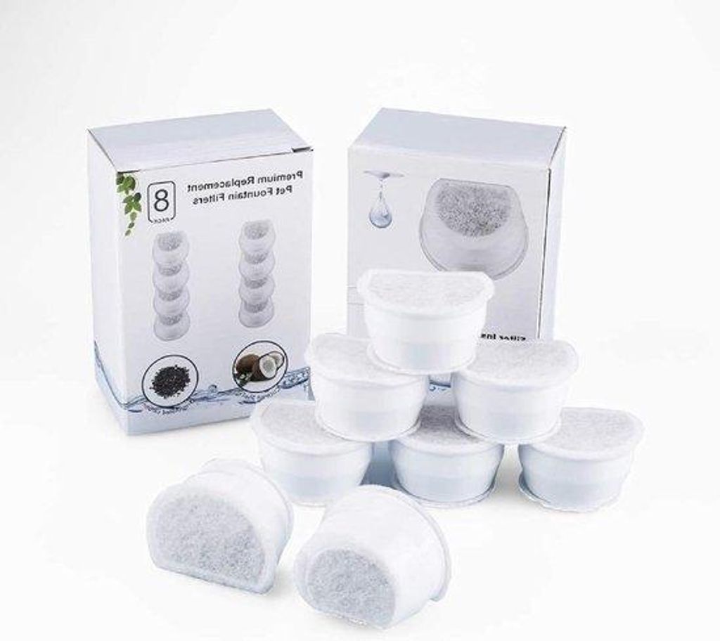 Katfonteinfilter, koolstoffilter für Haustiere, 8er Pack