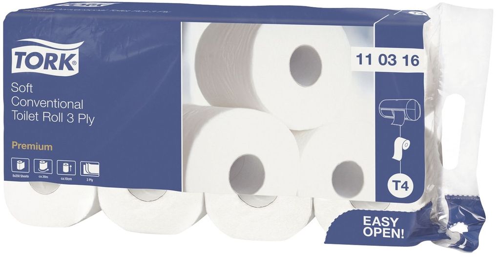 Tork® 110316 Premium toaletní papír - 3vrstvý, extra měkký, Obrázek produktu 