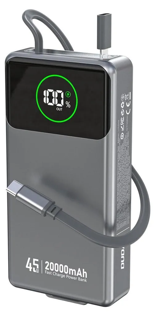 Batterie externe PC portable et smartphone Dudao K31 Pro gris